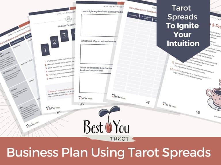 Business Planning Template with Tarot Spreads